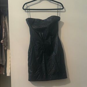 Naked Wardrobe Black Strapless Dress